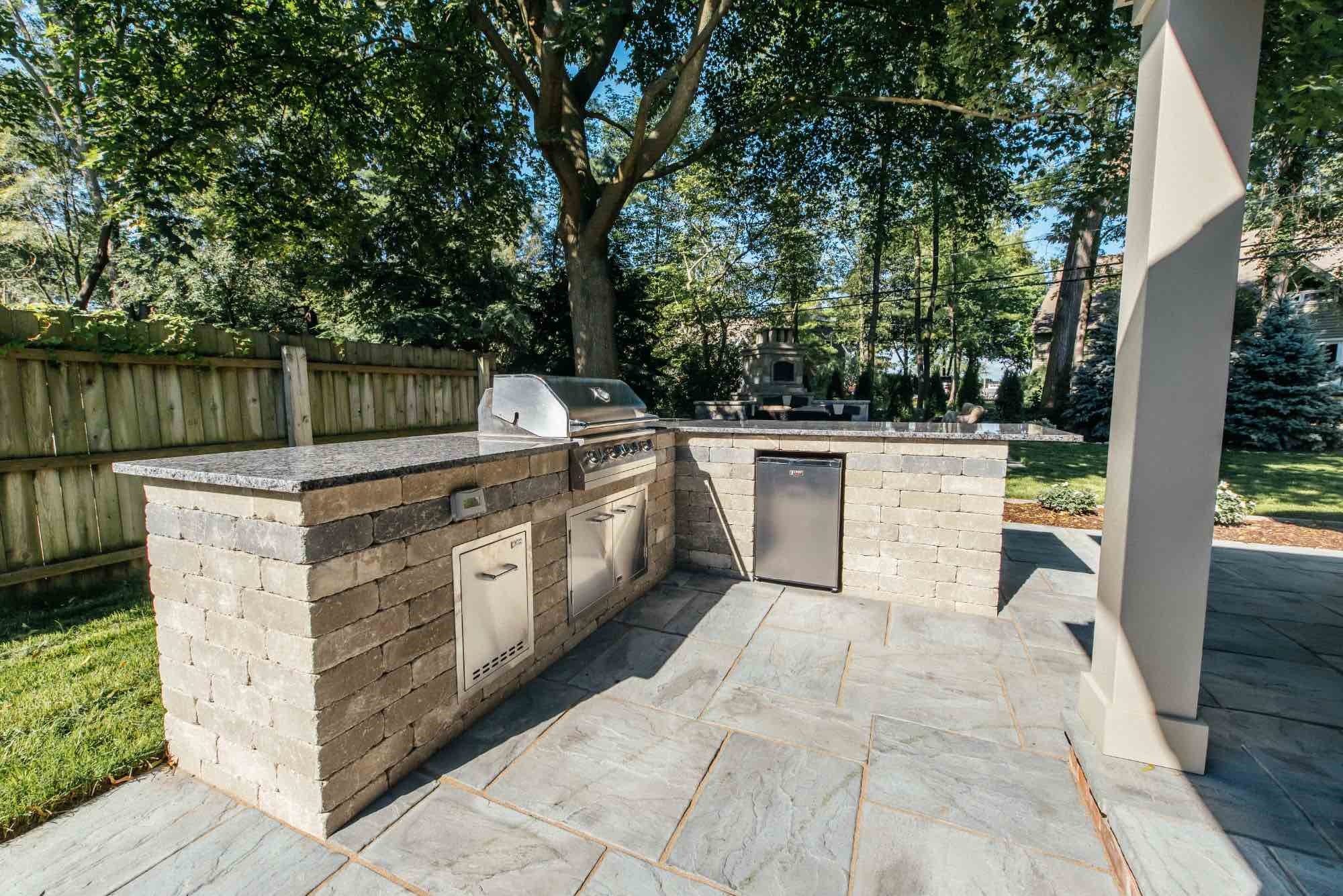 Pergola and outdoor kitchen NJ
